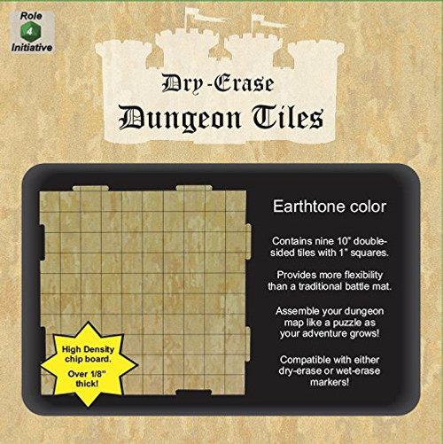 Earthtone Dungeon Tiles: 9-Pack of 10" Squares  front of packaging 