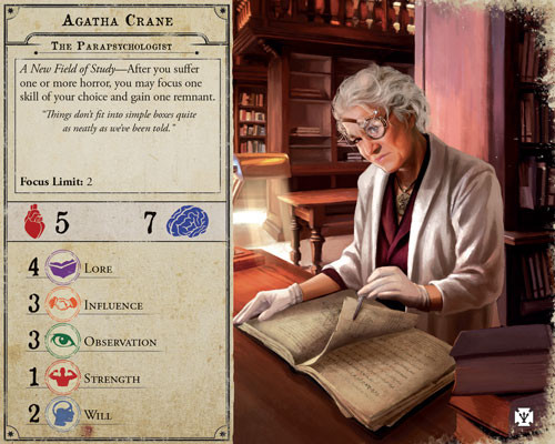 Close up of a character card