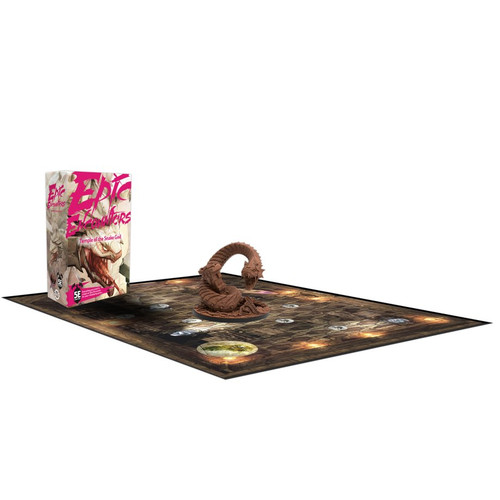 Game laid out with a map/board and the snake Miniature 