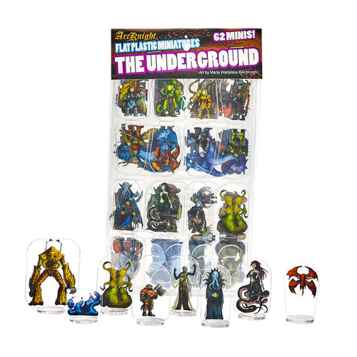 Packaging of The Underground 62pc—Flat Plastic Minis 