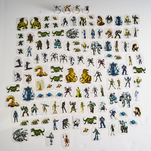 Pieces laid out