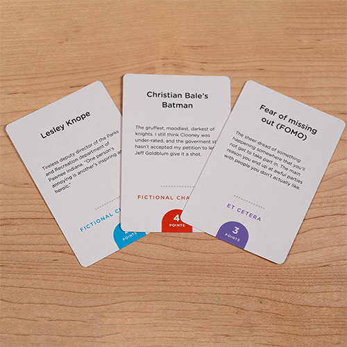 Sample cards B