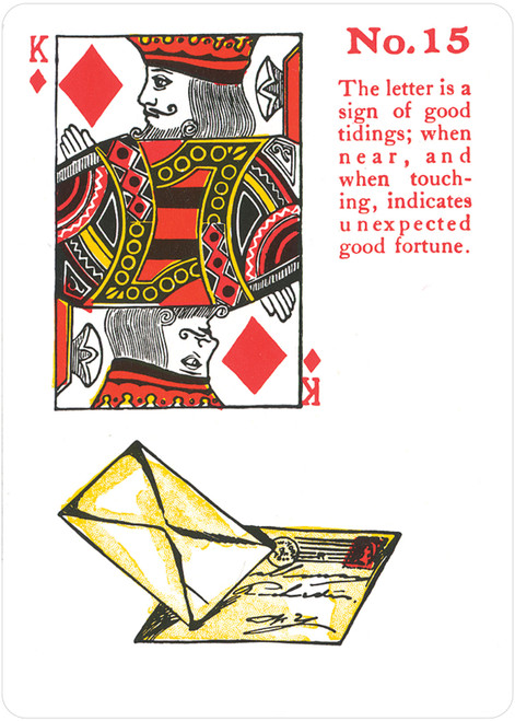 Reading Fortune Telling Cards Deck & Book Set - front sample card