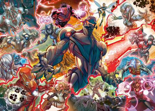 Marvel Villainous: Ultron surrounded by fighters