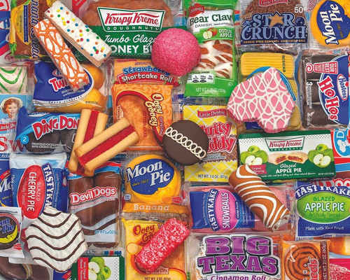  Snack Treats depicting popular hostess snacks 