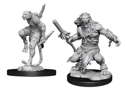 Wild Nacatls–Magic the Gathering Unpainted Miniatures W15, lion like fighters