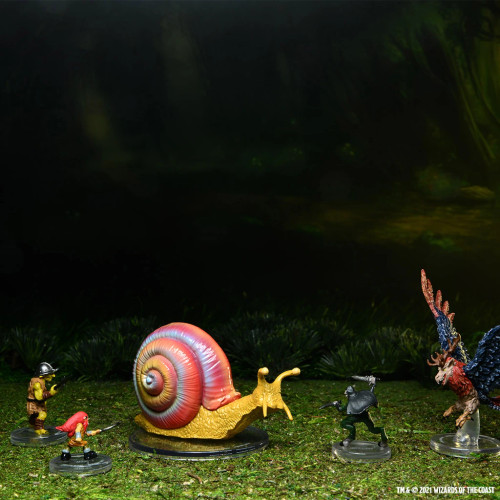 Pre-painted Miniatures in artistic setting , Snail