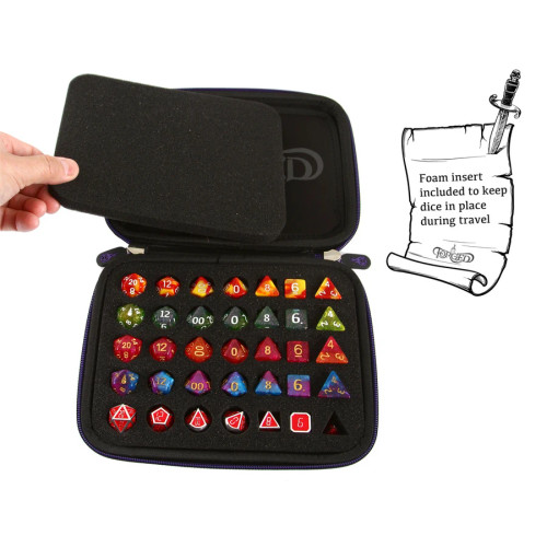 Foam insert above and below to eliminate movement
