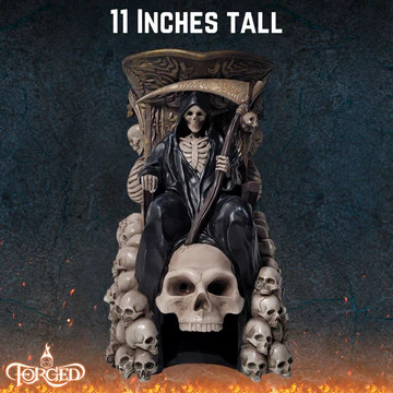 Dice tower under a banner reading 11 inches tall