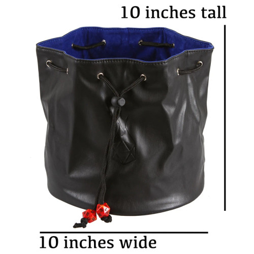 Pouch of the Endless Hoard, Dice Bag 10 inches by 10 inches