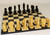 Chess Set: 4" Black/Natural Berliner Knight on a 15" Black/Maple Board