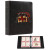 Curiosities Cache, D&D Card Book (Mimic Edition), leather looking book with a red mimic with sample pages, 4 trading cards 