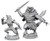 Arlinn Kord & Tovolar–Magic the Gathering Unpainted Miniatures W16- Werewolf adjacent fighters, minimal armor.   