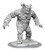 Abominable Yeti—D&D Nolzur's Marvelous Miniatures W16 furry yeti body with gorilla fanged face with pointed ears and ram horns