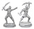  Githyanki—D&D Nolzur's Marvelous Miniatures W17- hair upright, pointed ears, one point with great sword the other dual sword weapons