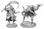 Serpentfolk–Pathfinder Deep Cuts Unpainted Miniatures W17 2 minis with serpent heads, 2 legs, wearing armor and welding weapons. 