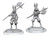 Harengon Brigands–D&D Nolzur's Marvelous Unpainted Miniatures W18 - rabbit like characters- carrying axes, wearing vests