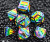 Rainbow Pride Flag Metal Dice Set