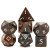Swan Stone Dice Set stacked
