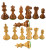 Kikkerwood Chessmen with Chamfered Base