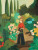 Not Even Tragedy puzzle image, a painting of a woman picking flower for a bouquet while legs stick out of a nearby bush