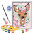 CreArt Delightful Deer kit contents, including canvas, brush, palette and paints