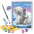 CreArt Pawsome Polar Bear completed painting and included supplies