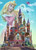 Disney Castle Aurora puzzle image, featuring Aurora and cross section views into the castle interior