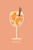 Drinks Puzzle Moment image depicting a beverage in a wine glass with ice cubes and orange wedges