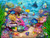 Tropical Reef Life puzzle image, depicting a variety of fish in a colorful reef