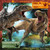 Jurassic World Dominion puzzle image depicting a TRex vs Gigantosaurus