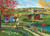 Pumpkin Season puzzle image, depicting a country village in the fall