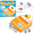 Boggle Junior box and gameplay, including word cards and letter dice