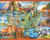 National Parks puzzle image, depicting a collage of images and a US Map of National Parks