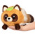 Hand holding a Tanuki squishable mini plush