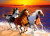 Wild Horses on the Beach completed image
