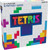 front of game box featuring the traditional Tetris shades in rainbow colors on white box