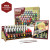 Warpaints Fanatic Mega Set box contents, including paints, guide, brush and paint storage stand