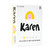 Karen box cover.  Picture of cartoon woman's head with a blonde bob haircut.