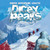 Dicey Peaks box cover showing an abominable snowman observing a team of three mountaineers