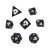 Black Death dice set, with skull symbols on the max faces