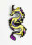 Non-binary pride dragon enamel pin