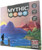The game box with a landscape including a lagoon, mountain and volcano