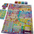 Bright colored map/game board