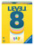 Level 8 game box, depicting a large 8