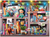 Disney Multi Character puzzle image, depicting a bookshelf full of Disney paraphernalia