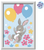 CreArt final image depicting a bunny flying with balloons