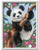 CreArt final image, depicting a panda climbing a branch
