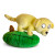 Plush pooping yellow lab dog