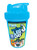 bright blue protein shaker, which is the game container